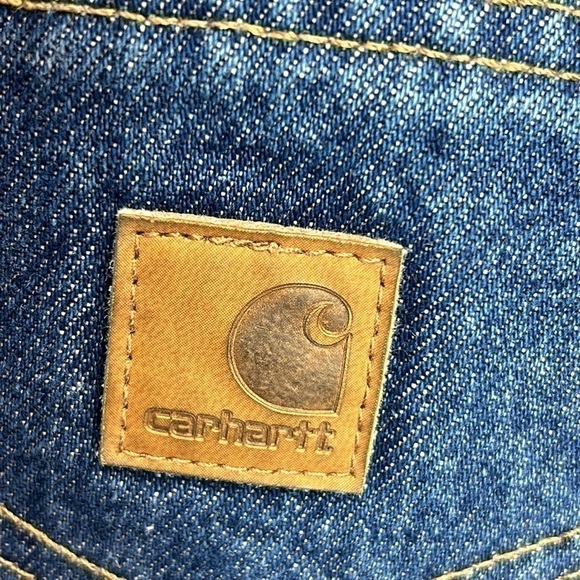 NWT Carhartt Relaxed Fit Men’s Carpenter Jeans Size 44x32 - Picture 7 of 9